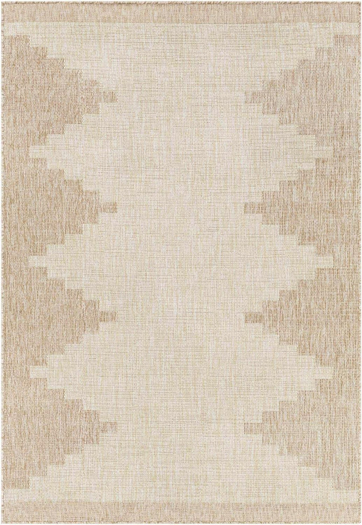 Eris Outdoor Area Rug - Outside Porch Patio Rug Carpet - No Pile Rug - Waterproof Rug - Geometric - 