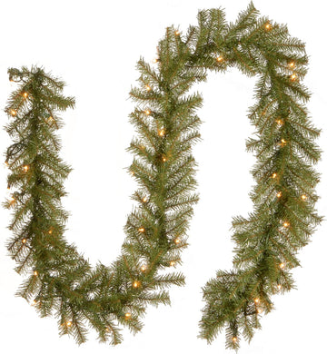 9ft Pre-Lit Norwood Fir Artificial Christmas Garland