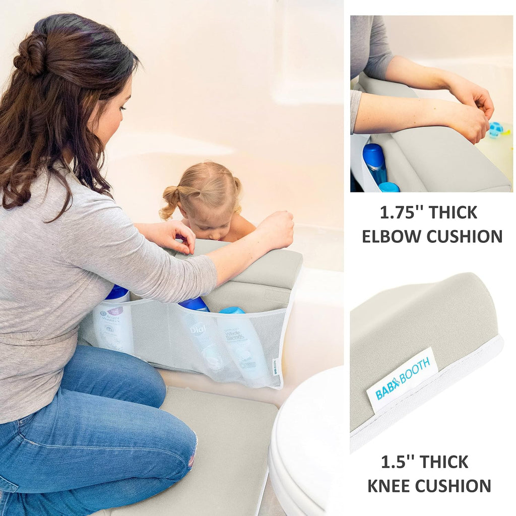 Bath Kneeler with Elbow Rest Pad Set, 1.75 inch Thick Kneeling Pad and Elbow Support for Knee Arm Support, Large