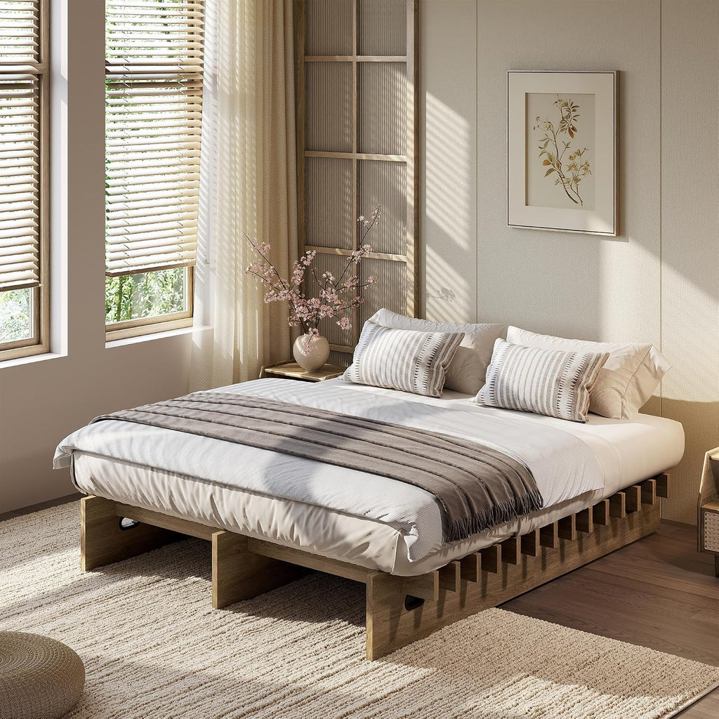Japanese Platform Bed Frame - Pine King