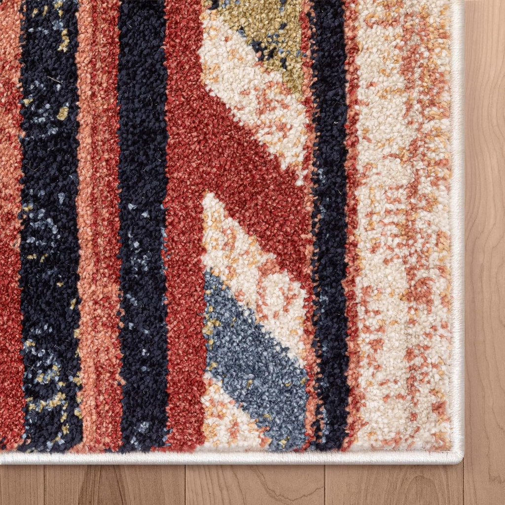 Tulsa Lea Cream Traditional Southwestern Tribal Area Rug