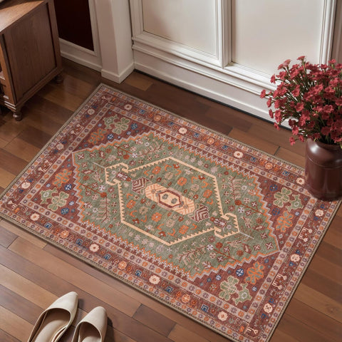 Small Area Rug, 2x3ft Boho Rug, Ultra Soft Entry Rugs