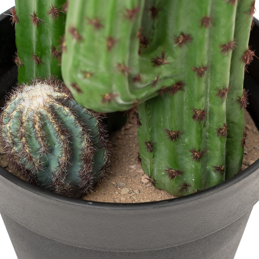 Simple Faux Saguaro Cactus with Plastic Pot | Artificial Cactus Plant | Lightweight Décor, Event Décor, Party