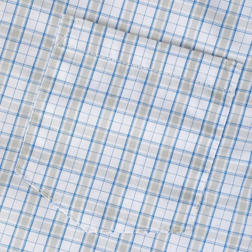 Boys Plaid Short Sleeve Shirt Toddler Soft Chambray Button Down Summer Breathable Casual Shirt for Kids