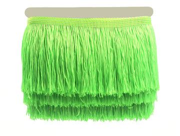 6 Inch Wide Tassel Curtain Fringe Trim by the Yard for DIY Sewing Crafts Clothing Curtains Decoration-Neon - 10 Yards