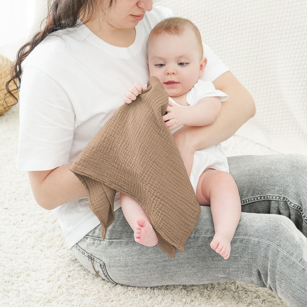 6 Pack Large Muslin Burp Cloths for Baby Boy, Girl, 100% Cotton