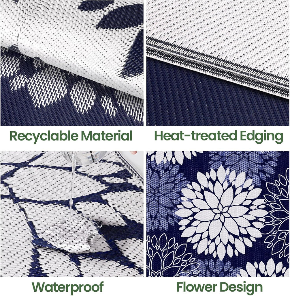 Outdoor Rug Outdoor Plastic Straw Rug Patio Mat Large Area Rug Outdoor Decor