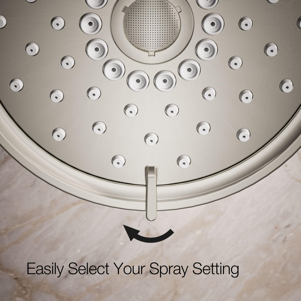 22170-SN Purist Three-function showerhead, 2.5 gpm, Vibrant Polished Nickel