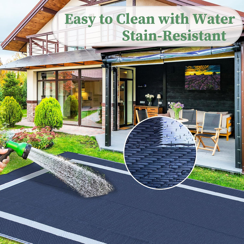 Reversible Mats, Outdoor Rug Clearance Blue