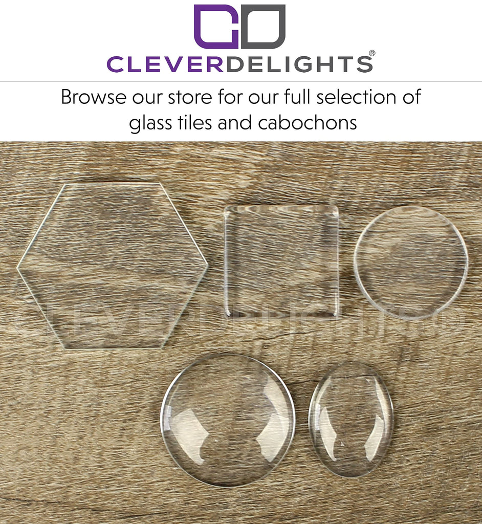 3" Hexagon Glass Tiles - 25 Pack - Clear