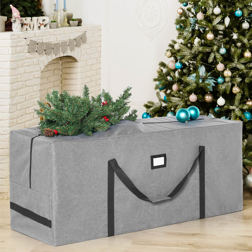Christmas Tree Storage Bag - for 9 ft Artificial Disassembled Holiday Tree - Heavy Duty 900D Oxford Fabric Waterproof