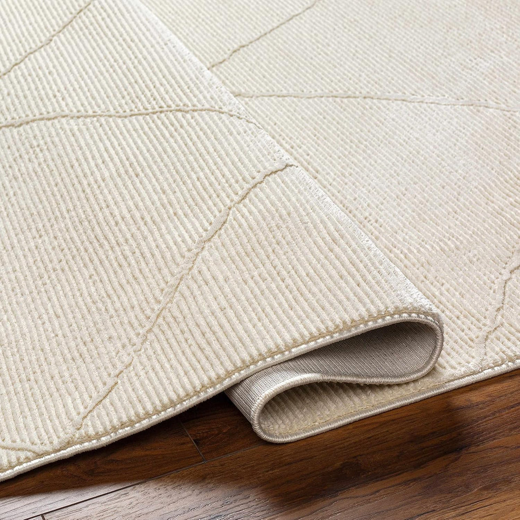 Caelia Living Room, Bedroom Machine Washable Area Rug - Diamond Geometric Trellis - Bohemian Transitional Modern