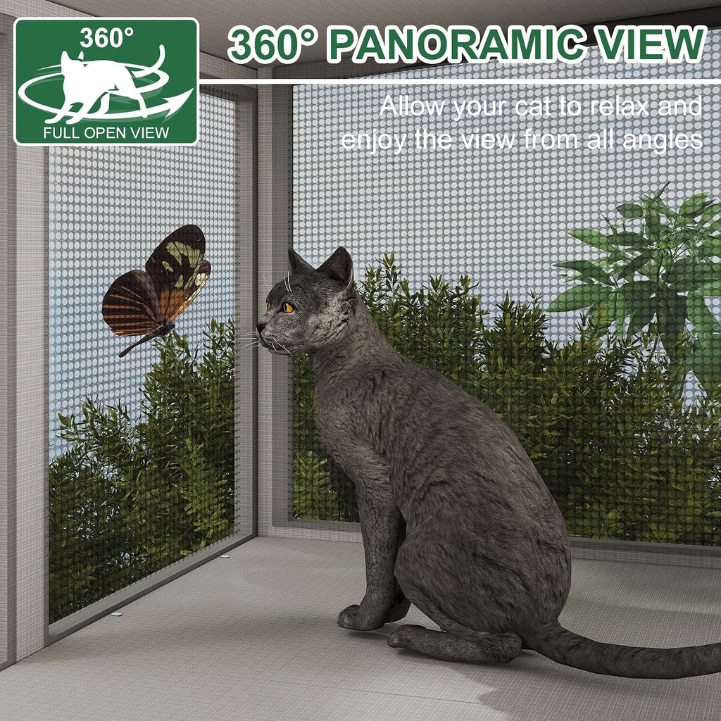 Cat Catio, Expandable Window Box Enclosure for Indoor Cats