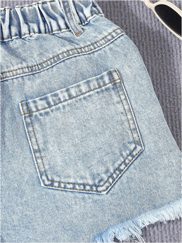 Girl's Jean Shorts Denim Jorts Cute Summer Ripped Clothes