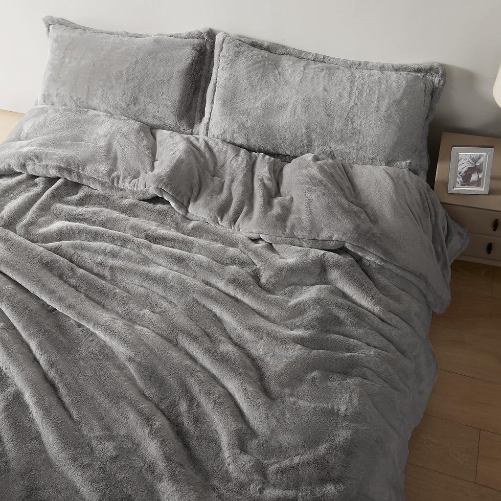 Melange Chunky Bunny - Coma Inducer King Oversized Comforter Set | Silver Rabbit. Experience Coma Worthy Sleep with