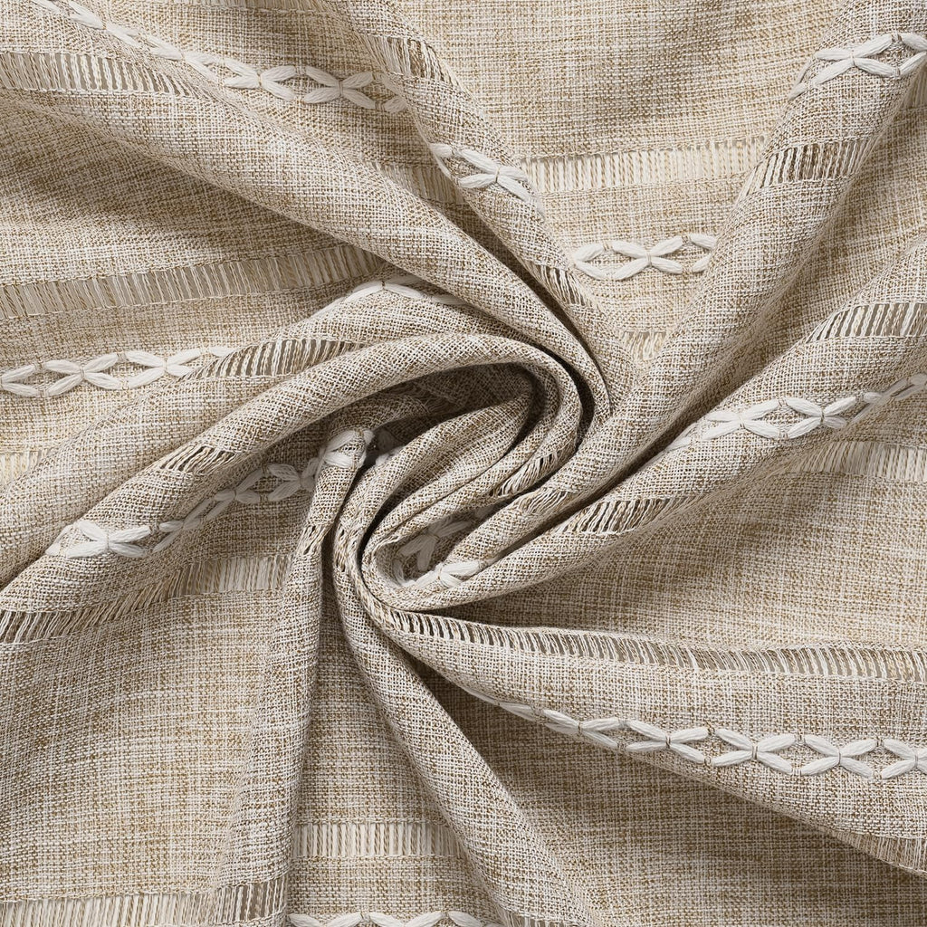 Light Coffee Rectangular Tablecloth, 60×84 Inch, Rustic Style