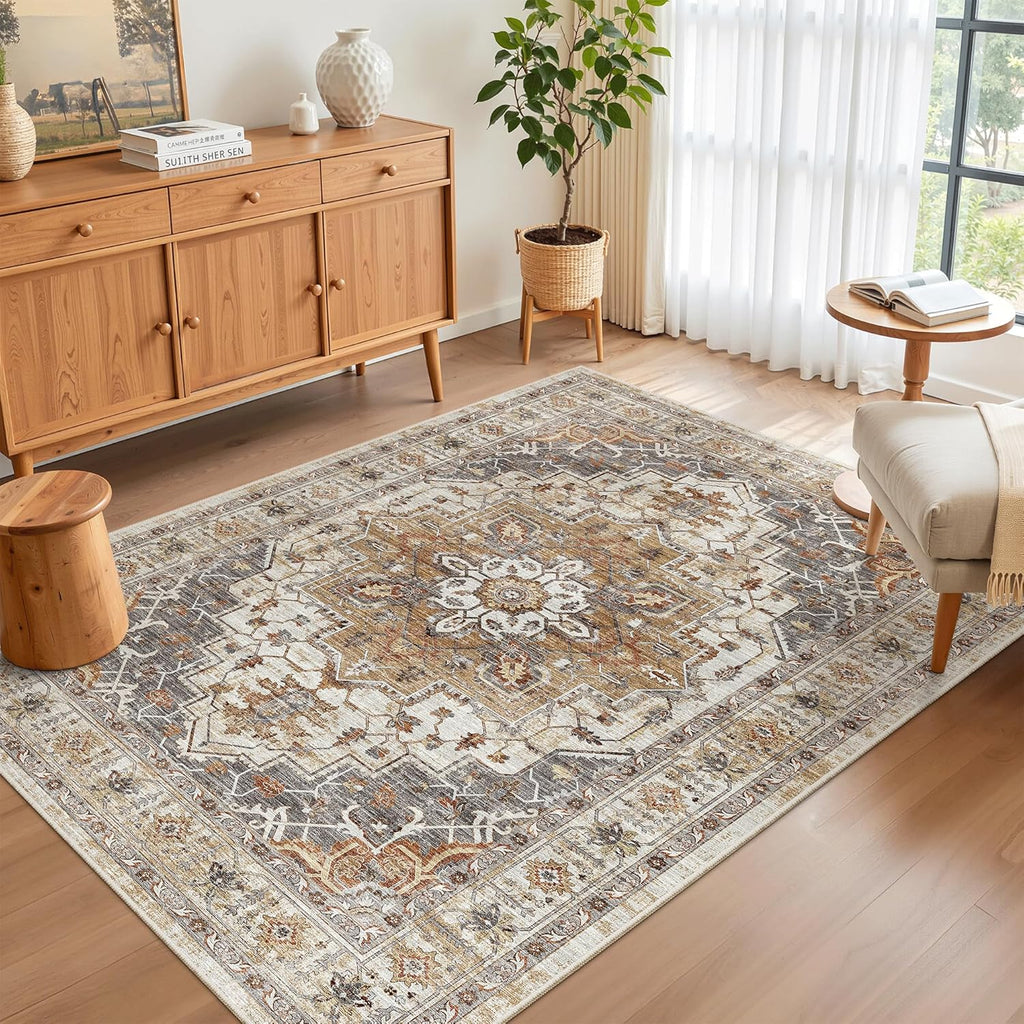 Area Rug 3x5, Washable Vintage Entryway Rugs