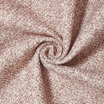 Upholstery Tweed w/Felt Backing - 56/57" Polyester Fabric by The Yard (Rust)