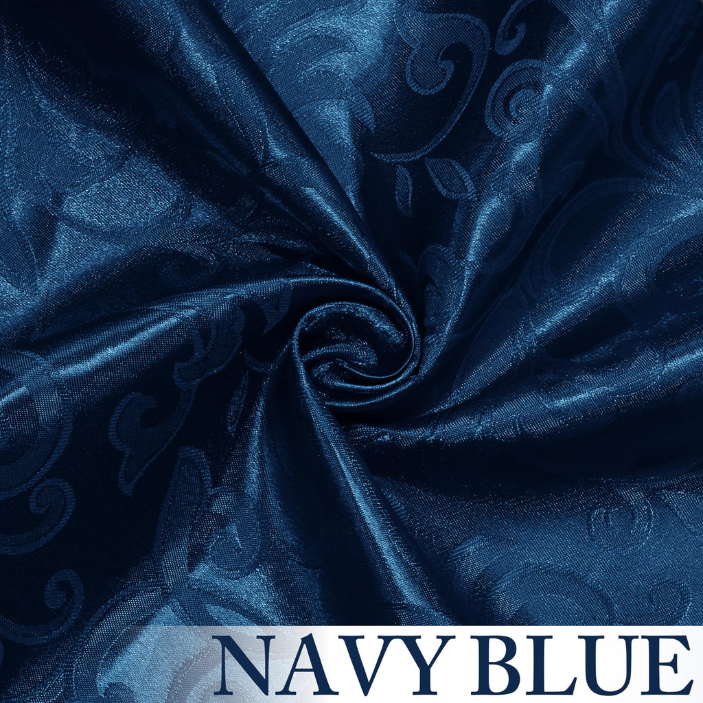 Navy Blue Satin Fabric by The Yard, 60 Wide (1 Yard)