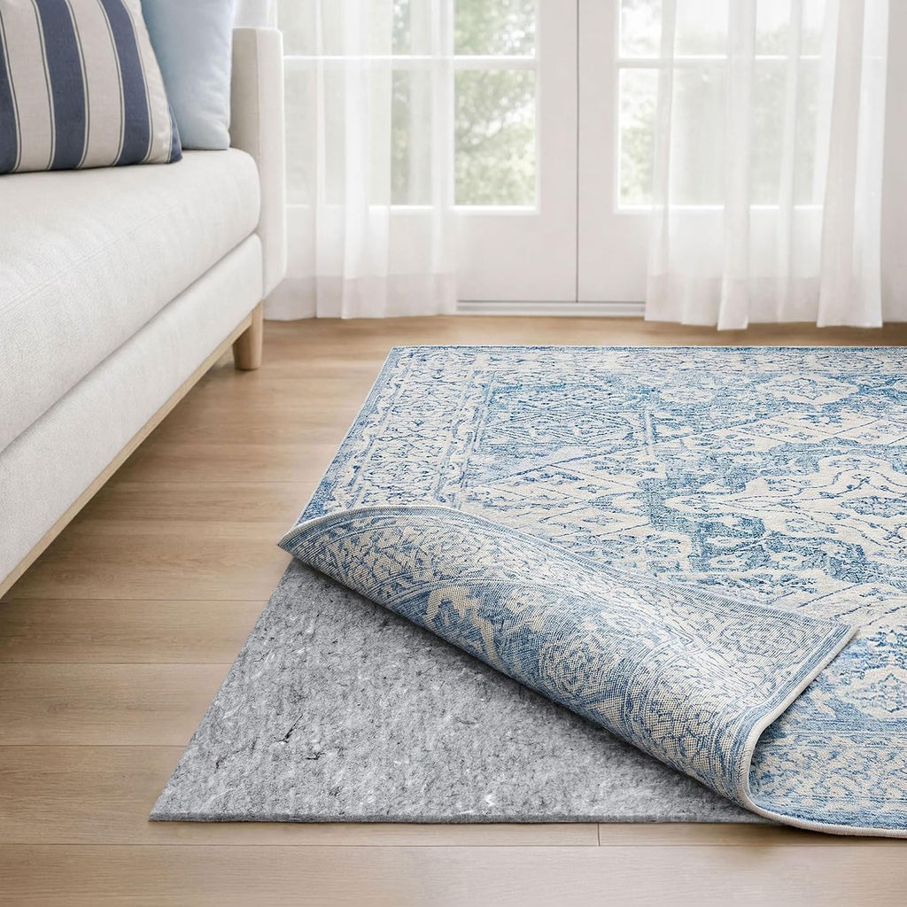Dual Surface - 5'x7' - 1/4" Thick - Felt + Rubber - Non-Slip Backing Rug Pad - Safe for All Floors - Set of 35