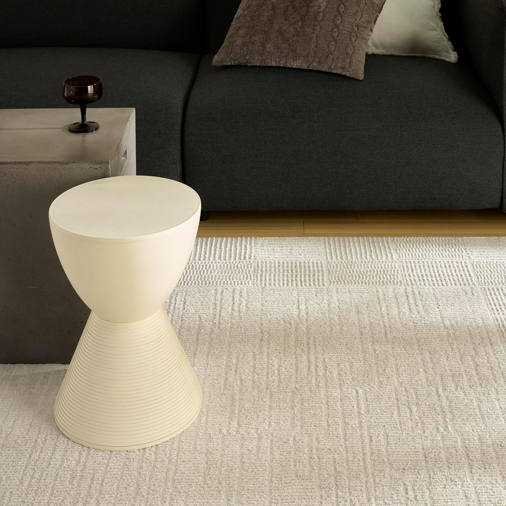 Home Nordic Ivory Area Rug - Easy Clean, Non Shedding, Bed Room, Living Room, Dining Room, Kitchen