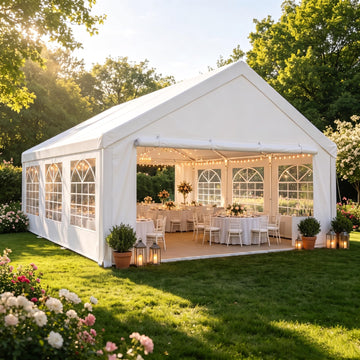 20x20ft Party Tent Heavy Duty for Parties Waterproof, Wedding and Event Canopy & Carport, Carpas para Fiestas with