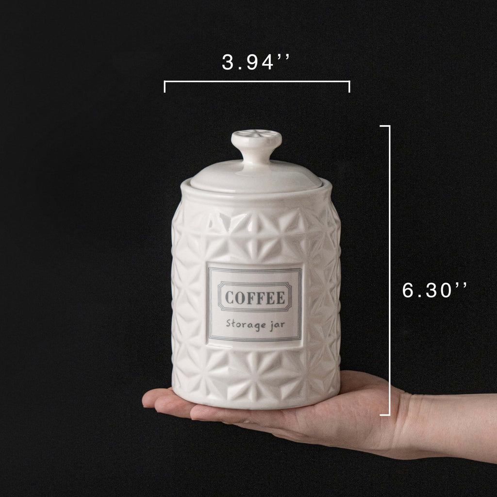 Azure Starfield Ceramic Canisters Sets For The Kitchen Canisters For Countertop Set of 3 Airtight Coffee Canisters