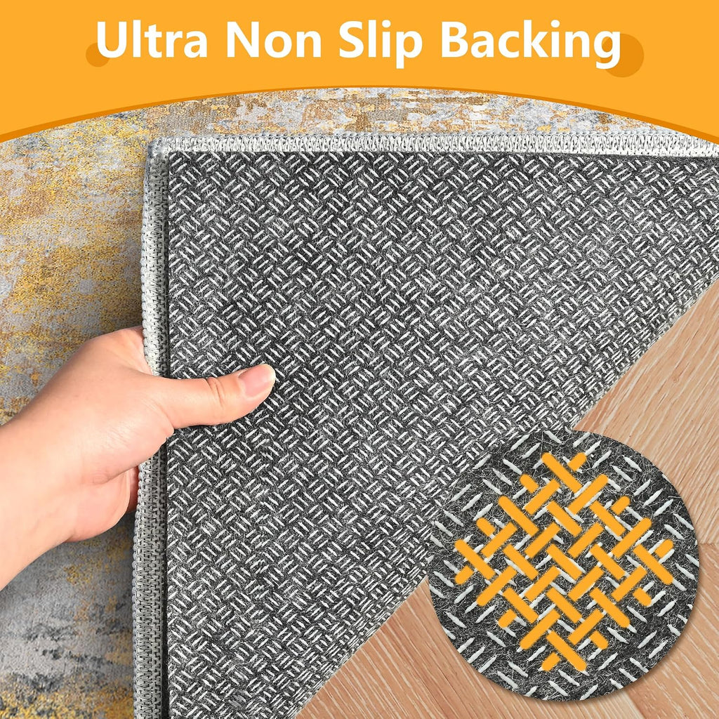8x10 Non Slip Rug Pad Gripper, 1/4" Thick Cushioned Carpet Pads
