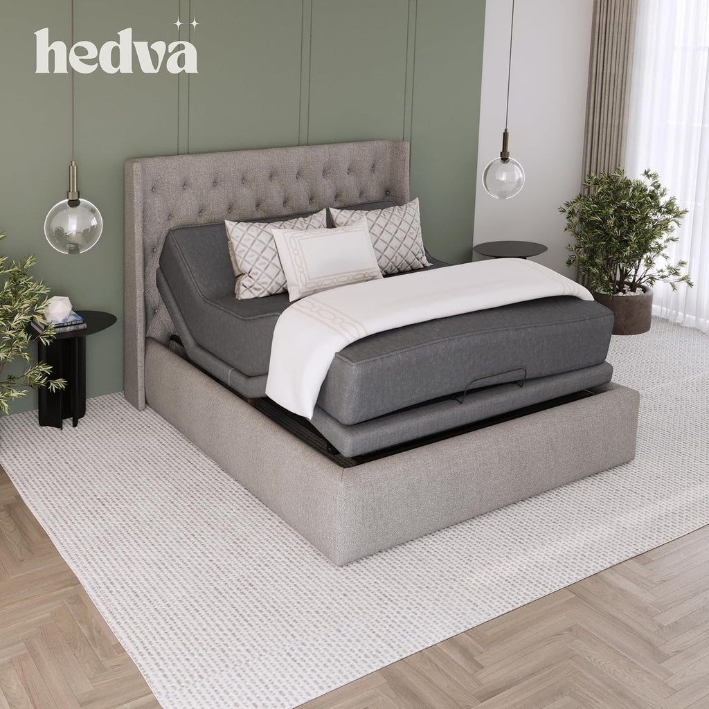 Queen Adjustable Bed Frame, Head & Foot Incline, Zero Gravity, Massage, Anti-Snore, 4 USB Ports, LED Under-Bed Light