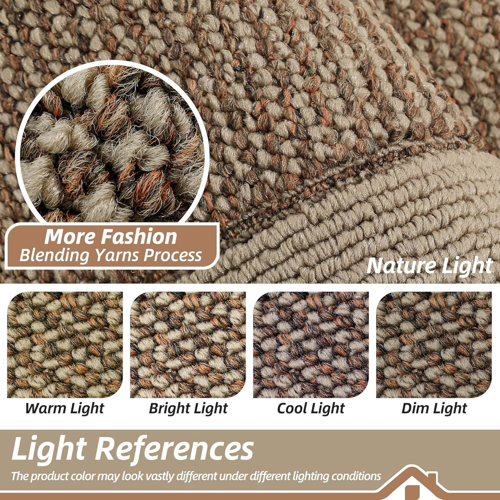 Kitchen Rugs Set of 2, Non Slip Washable, 24"x36"+24"x60", Taupe | Kitchen Mats for Floor, Extra Absorbent and Stain