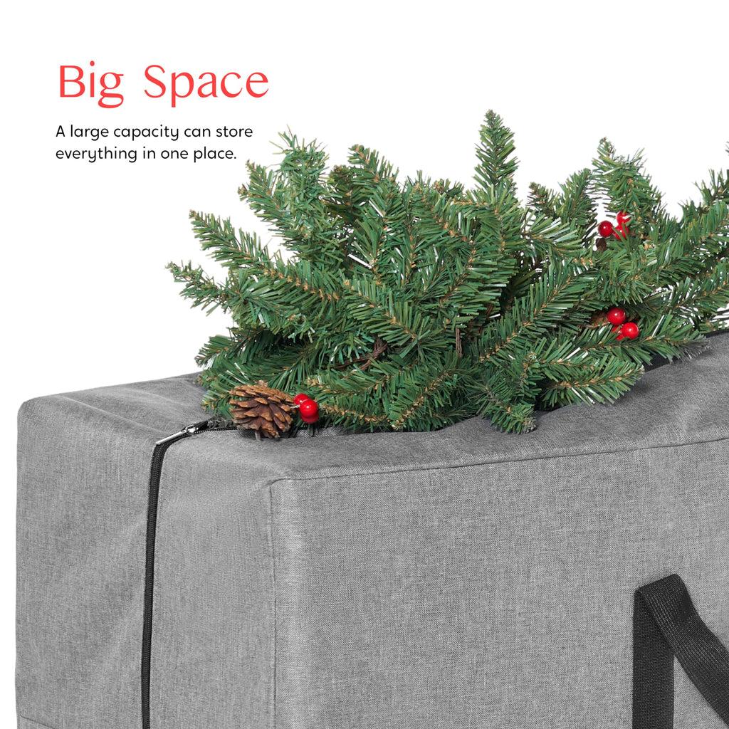 Christmas Tree Storage Bag - for 9 ft Artificial Disassembled Holiday Tree - Heavy Duty 900D Oxford Fabric Waterproof