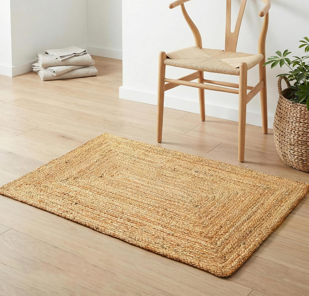 Jute Braided Rug 2x3 Feet - Natural