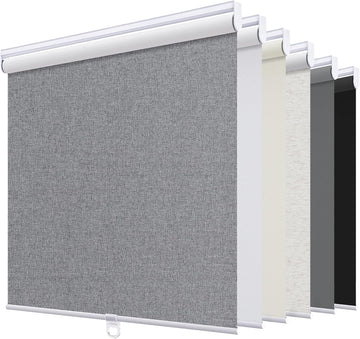 Blackout Cordless Roller Shades Blinds,21" W x 72" H,White