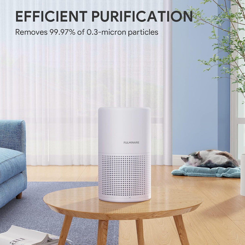 Air Purifiers for Bedroom, H13 True HEPA Air Filter, Quiet Air Cleaner With Night Light, Portable Sm