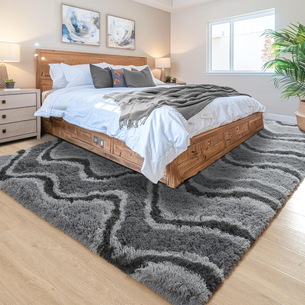 6x9 Large Grey Area Rug