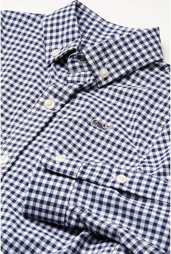 Boys' On-The-Go Gingham Button-Down Shirt