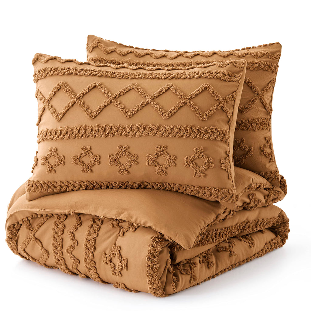 Queen Comforter Set, Tufted Boho Bedding Sets