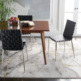 Craft Collection Area Rug - 8' x 10', Grey & Gold, Modern Abstract Design, Non-Shedding & Easy Care