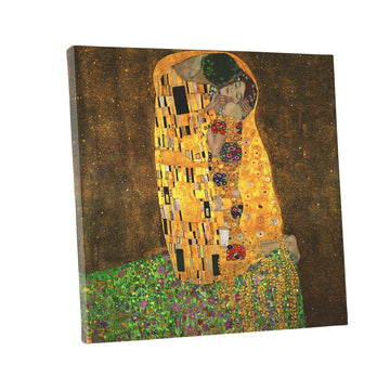 ART - The Kiss, by Gustav Klimt, Oil painting Reproduction - Giclee Wall Art Decor, Gallery Wrapped, Stretched
