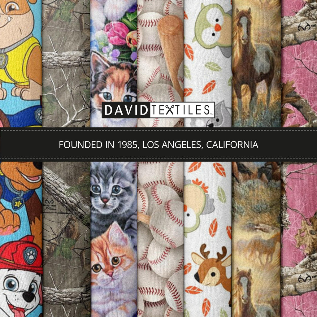 Baseballs and Bats Print 100% Cotton Fabric Material by the Yard