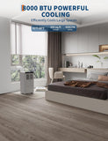 Portable Air Conditioners, 8,000 BTU for Rooms up to 350 Sq.Ft., Smart Compact AC Unit with Cooling, Dehumidifier