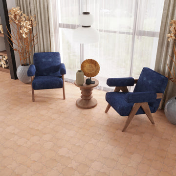 Star Porcelain Tile Terracotta 7x7 Matte 34-Pack