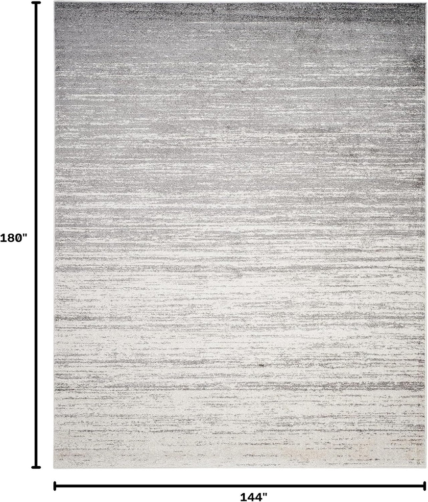 Adirondack Area Rug 12x15, X-Large Ivory & Silver ADR113B