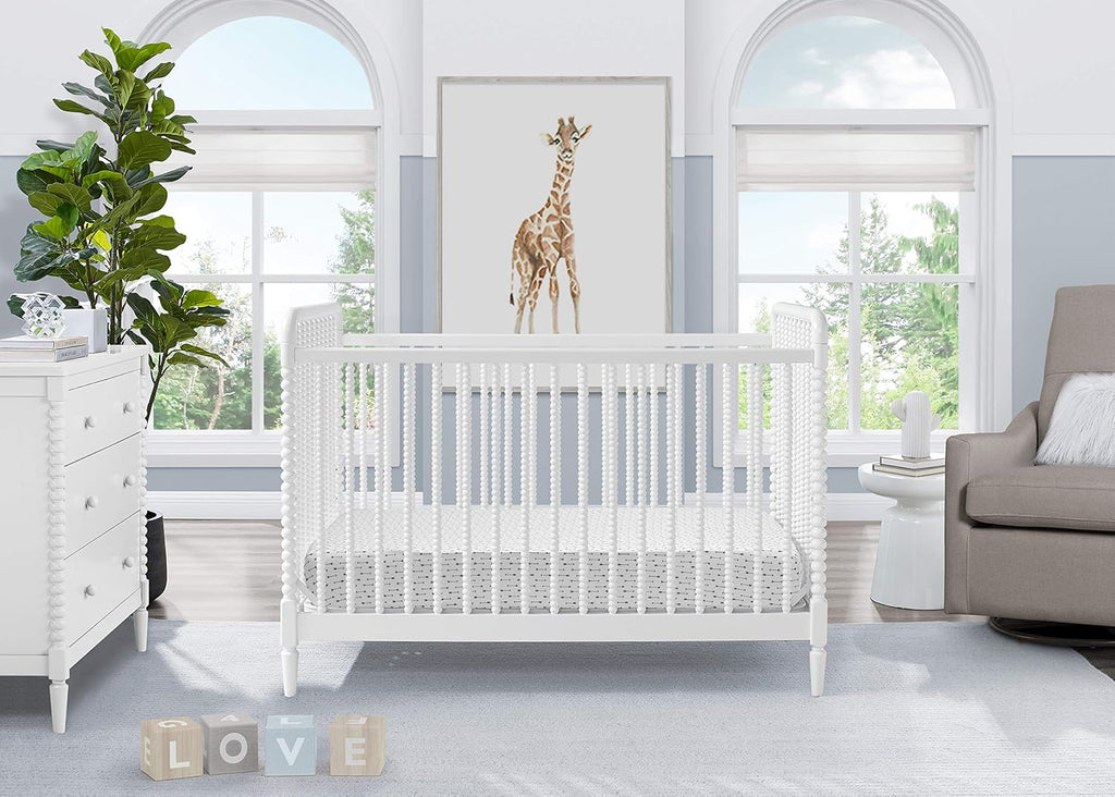 Saint 4-in-1 Convertible Crib - Greenguard Gold Certified, Bianca White