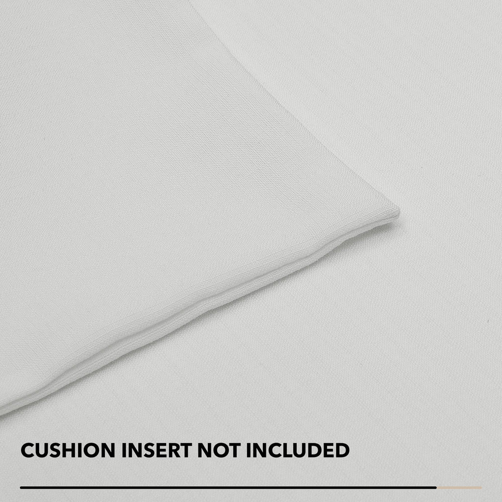 Faux Linen Throw Pillow Covers for Sofa and Couch, Hidden Zipper