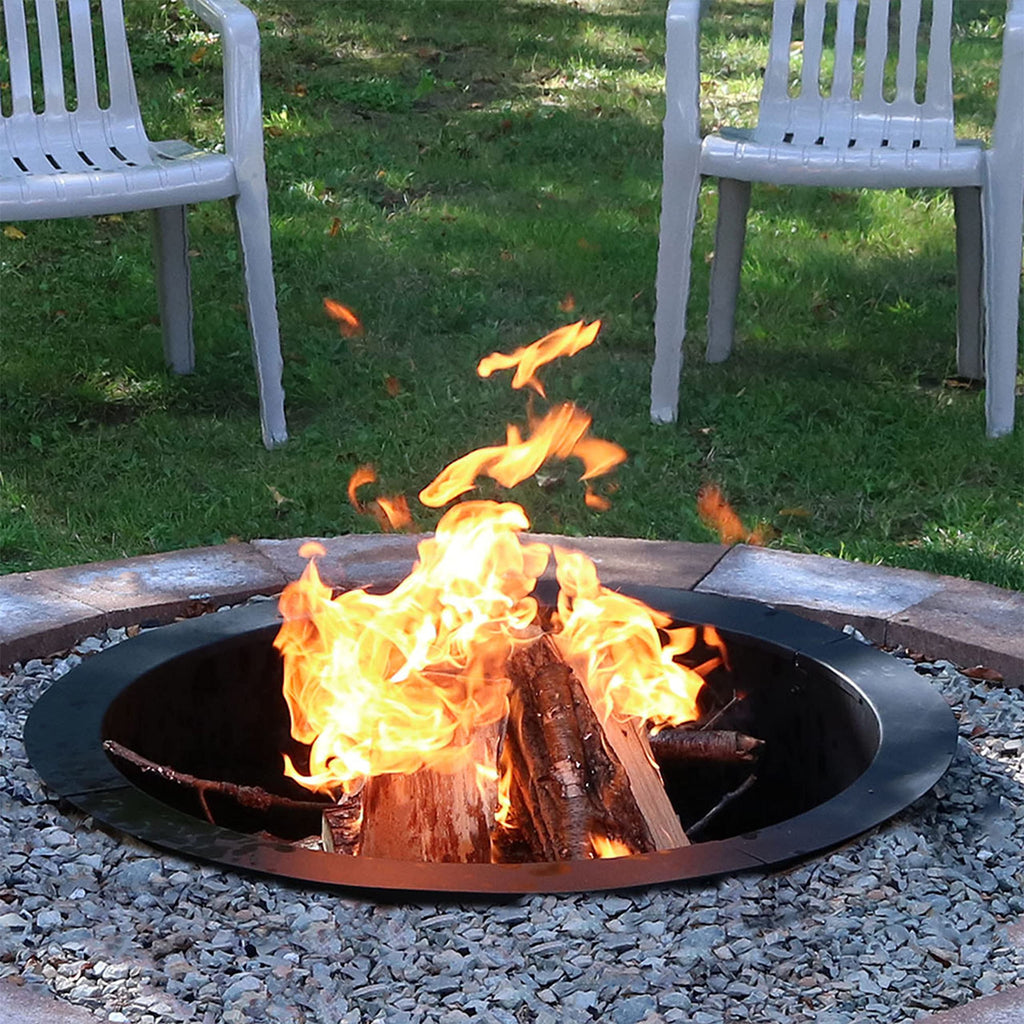 Heavy Duty Steel Fire Pit Ring Insert, 45" Outer / 39" Inner Dia