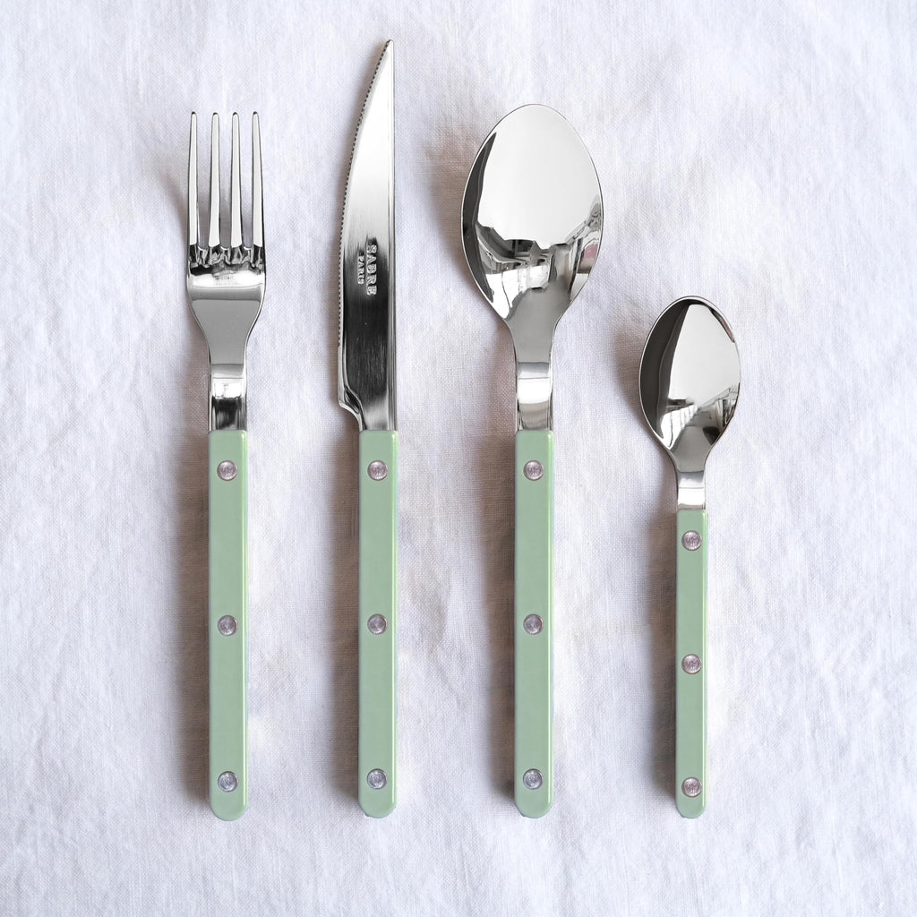 20-Piece Flatware Set for 4 - Bistrot Collection - Knife, Fork, Soup Spoon, Teaspoon & Dessert Fork - Stainless Steel