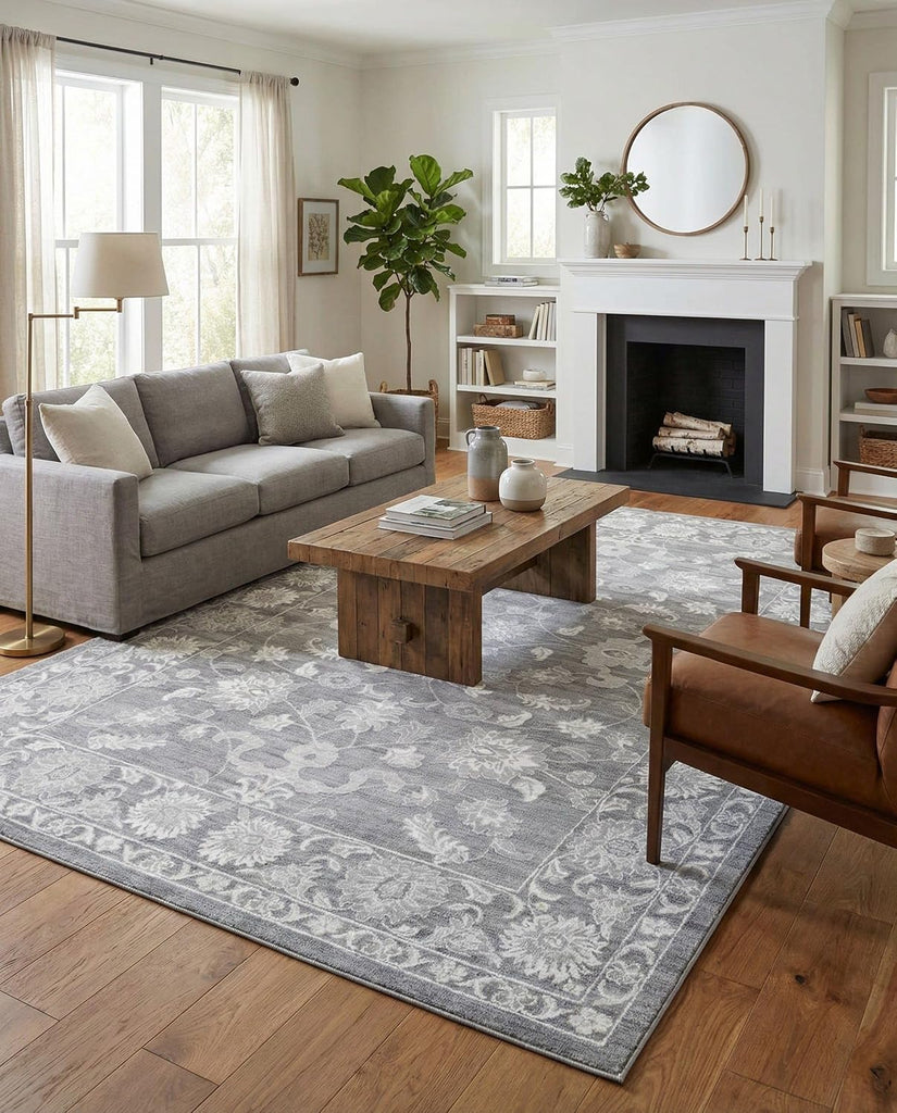 Boston Rug - 10' x 14' Gray Low-Pile Rug