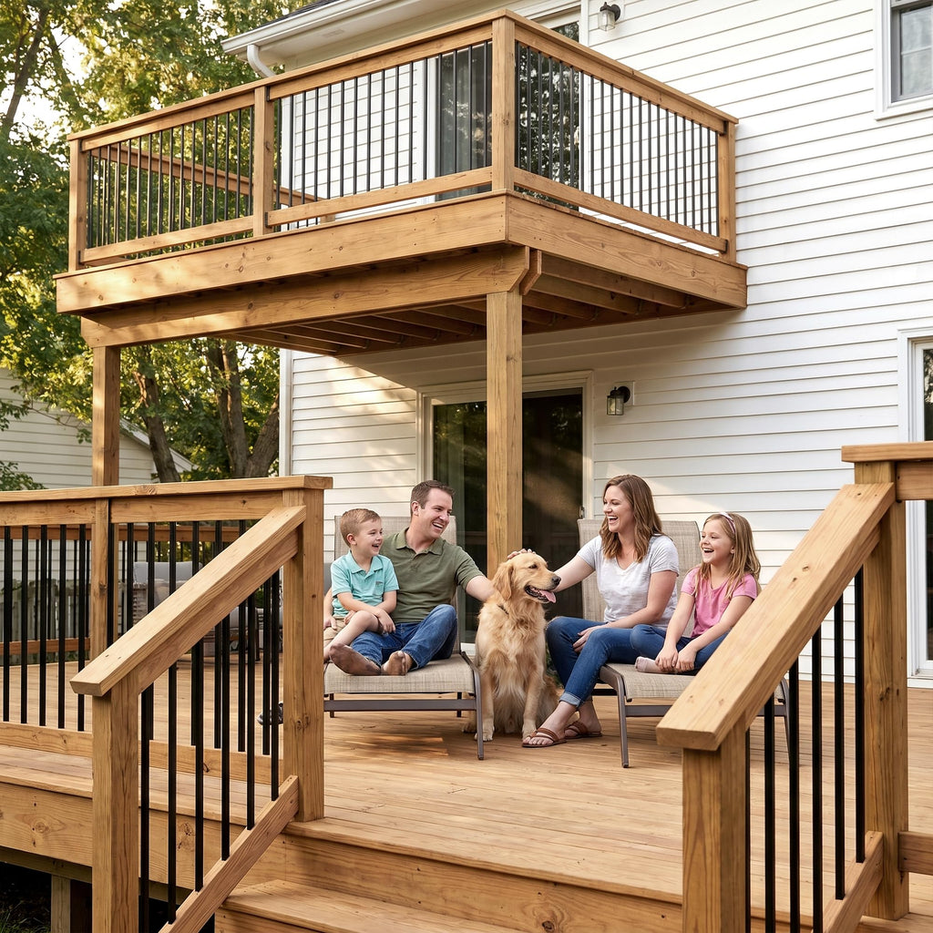 Square Metal Stair Balusters 1/2" Hollow Wrought Iron Spindles for Indoor Staircase & Deck Railing 44" Long Plain