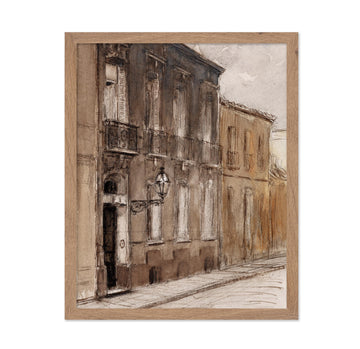 Master Vintage Rue Saint-Maur Poster - Retro Paris Print - Architecture - Street - Gift for Men & Women - Minimal